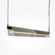 Lustra LED moderna Flat neagra abajur gri L12cm 20W, Maytoni