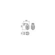 Aplica moderna exterior IP44 policarbonat ABS, CAGE 90206 Smarter