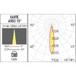 Spot LED rama incastrare 15° - 45°, UGR<19 15W/4000K/1627lm XArte AR03NW SWH Arelux