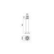 Stalp modern exterior IP54 policarbonat ABS, TRITON 90246 Smarter
