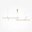 Lustra LED moderna Radiance aurie abajur alb L73cm 80W, Maytoni