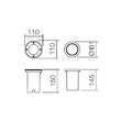 Spot incastrat pardoseala/perete IP67 aluminiu turnat, Lokki 9385 Smarter