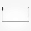 Lustra LED moderna Halo neagra abajur alb L120cm 16W, Maytoni