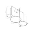 Lustra moderna LED 176W/2700K-3000K-4000K, Orion 01-3885 Redo