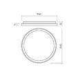 Plafoniera Iconic alba-alb LED 50W 6252lm/6288lm 3000K/4000K, 01-3908 Redo