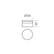 Aplica moderna negru mat LED 11W/1265lm/3000K, Runde 01-3705 Redo