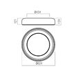 Plafoniera moderna Dip bej LED 40W 2700K-6500K, 01-3723 Redo
