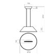Lustra moderna Akira verde fonoabsorbanta LED 12W/1478lm/3000K, 01-3525 Redo