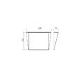 Aplica moderna il. indirect negru mat LED 9W/3000K-4000K, Stealth 01-3223 Redo