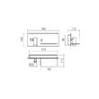 Aplica dreapta Brook aurie suport telefon si USB LED 8W/1000lm/3000K, 01-3315 Redo