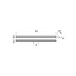 Aplica baie IP44 L=120 cm alb mat LED 24W/3000lm/3000K-4000K, Dizzy 01-3265 Redo