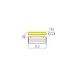 Aplica moderna negru mat LED 15W/1180lm/3000K, Seed 01-3553 Redo