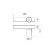 Aplica/Plafoniera (Spot) moderna nichel mat LED 11.5W/1035/3000K, Takto 01-3655 Redo