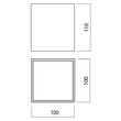 Plafoniera LED XSMOOTH 10W 4000K IP20 Arelux SM01NW SBK