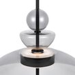 Lustra LED moderna Bangkok neagra abajur gri Ø40cm 12W, Maytoni