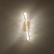 Aplica Oblige moderna aurie cu cristale, dimmabila in 3 pasi, LED 17W/2040lm, 3000K/4000K/6000K, CRI90, IOB W 11, Incanti