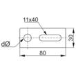Adaptor montaj sina PV 11 Baks, AD11E