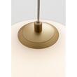 Lustra moderna aurie abajur sticlă alba degrade 1xE27/42W, Berry 01-2268 Redo