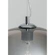 Lustra moderna cromata abajur sticlă fumurie 1xE27/42W, Bowl 01-2075 Redo
