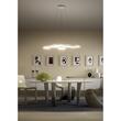 Lustra moderna alba dimmabila LED 65W/9393lm/3000K, Cronos 01-2545 Redo