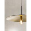 Lustra moderna neagra-aurie abajur metalic 1xE27/42W, Cymbal 01-1744 Redo
