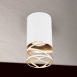 Plafoniera moderna alba 1xE27/60W, Trance DL 7-646/1 Weiss-Gold Orion