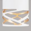 Plafoniera moderna alba 1xE27/60W, Trance DL 7-646/1 Weiss-Gold Orion