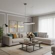 Lustră LED modernă nichel 40W/2700/3000/4000K Orion 01-3892 Redo