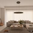 Lustră LED modernă neagră 48.5W/3000K Neba 01-4404 Redo