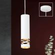 Lustra moderna alba 1xE27/60W, Trance HL 6-1656/1 Weiss-Gold Orion