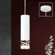 Lustra moderna alba 1xE27/60W, Trance HL 6-1656/1 Weiss-Gold Orion