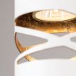 Lustra moderna alba 1xE27/60W, Trance HL 6-1656/1 Weiss-Gold Orion