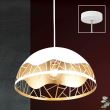 Lustra moderna alba 1xE27/60W, Trance HL 6-1657/1 Weiss-Gold Orion