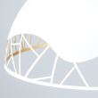 Lustra moderna alba 1xE27/60W, Trance HL 6-1657/1 Weiss-Gold Orion
