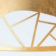 Lustra moderna alba 1xE27/60W, Trance HL 6-1657/1 Weiss-Gold Orion