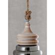 Lustra moderna champagne lemn antichizat 1xE27/42W, Kashi 01-2117 Redo