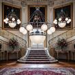 Candelabru modern nichelat 7xE14/40W+3xE27/60W, Alt Wien LU 1713/7+1 Nickel Orion