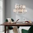 Lustra moderna cristal cromata 21xE14/40W, Gstaad LU 2414/21 Chrom Orion