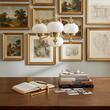 Candelabru clasic alama 4xE27/60W, Nostalgie LU 1319/3+1 MS/Opal Orion