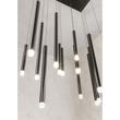 Lustra moderna neagra LED 56W/6048lm/3000K, Madison 01-2056 Redo
