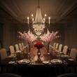 Candelabru clasic alama argintie 6xE14/40W, Empire Crystal LU 2405/6 Altsilber Orion