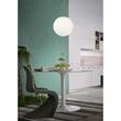 Lustra moderna alba abajur sticla 1xE27/42W, D30, Ola 01-1065 Redo
