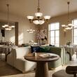 Candelabru clasic Rocca 6xE27/60W, LU 1689/3+3 BRONZE Orion