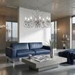 Candelabru modern cristal alama crom 8xE14/40W, Alessia LU-1658/8 Chrom Orion