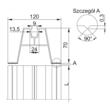 Sina montaj tigla trapezoidala, Baks, SMA70/033