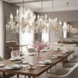 Candelabru clasic auriu semicristale 9xE14/40W, Marie Claire LU 2243/6+3 Gold Orion