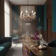 Candelabru clasic auriu semicristale 8xE14/40W, Marie Claire LU 2243/8 Gold Orion