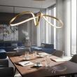 Lustra moderna aurie LED 36W/1800lm/3000K, Circus HL 6-1663 MS Matt Orion