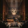 Candelabru Chateau modern negru, dispersor din silicon, LED 119W/13160lm/3000K, CRI80, ICH C16 22, Incanti