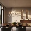 Candelabru Circe modern alb, 12 brate, 12xE27/42W, ICI C12 01, Incanti